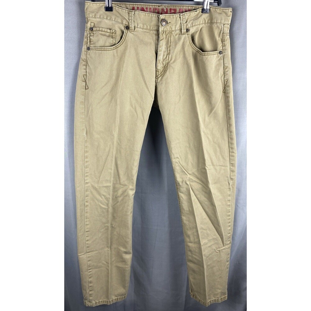 Union Bay Mens Sz 32X32 Tan Straight Leg Jeans 100% Cotton